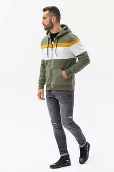 Толстовка с молнией и логотипом Ombre, белый