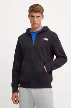 Толстовка с молнией и полной молнией Simple Dome The North Face, черный