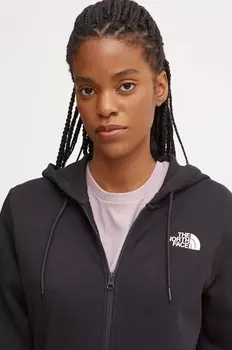 Толстовка с молнией и полной молнией The North Face Simple Dome, черный
