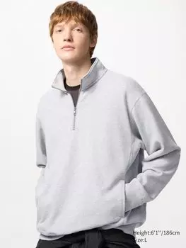 Толстовка с молнией Uniqlo, цвет 05 серый