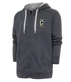 Толстовка с молнией во всю длину Antigua MLS Eastern Conference, черный