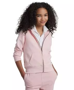 Толстовка с молнией во всю длину для больших девочек из френч терри Polo Ralph Lauren