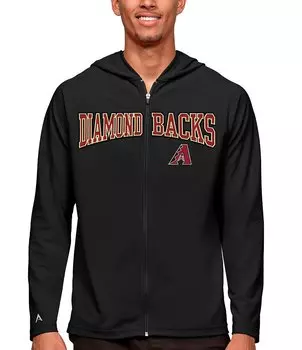 Толстовка с молнией во всю длину Национальной лиги Антигуа MLB Legacy Antigua, черный