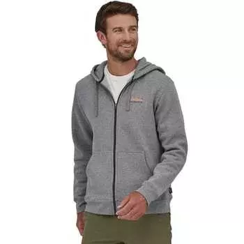 Толстовка с молнией во всю длину Seasons Uprisal мужская Patagonia, цвет Gravel Heather