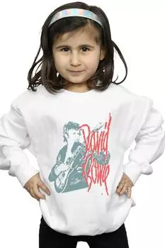 Толстовка с моногитарой David Bowie, белый