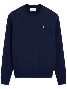 Толстовка с монограммой Ami de Coeur AMI Paris, синий