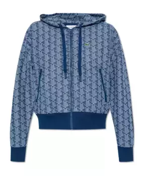 Толстовка с монограммой Lacoste, синий