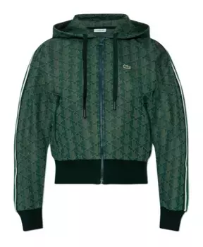 Толстовка с монограммой Lacoste, зеленый