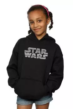 Толстовка с монохромным логотипом Aztec Star Wars, черный