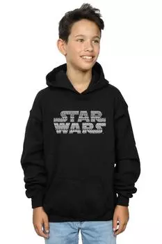 Толстовка с монохромным логотипом Aztec Star Wars, черный