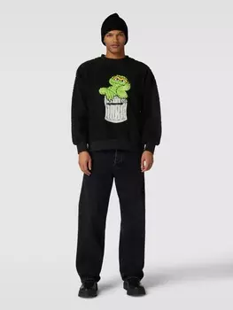 Толстовка с мотивной строчкой CARLO COLUCCI, черный