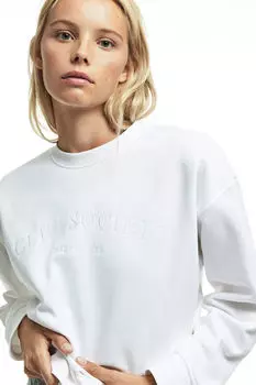 Толстовка с мотивом H&M, белый