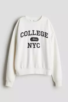 Толстовка с мотивом H&M, белый