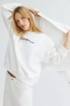 Толстовка с мотивом H&M, белый