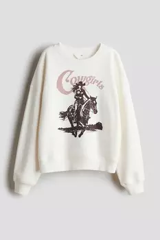 Толстовка с мотивом H&M, белый