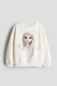 Толстовка с мотивом H&M, бежевый