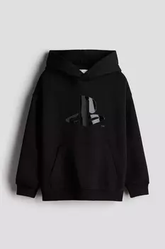 Толстовка с мотивом H&M, черный
