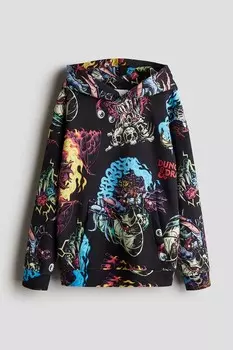 Толстовка с мотивом H&M, черный