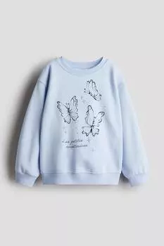 Толстовка с мотивом H&M, мультиколор