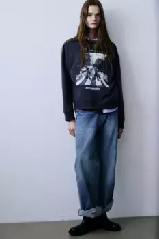 Толстовка с мотивом H&M, серый