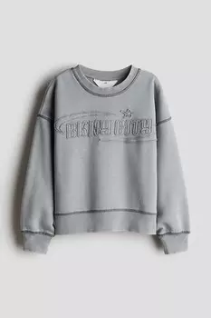 Толстовка с мотивом H&M, серый