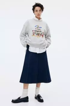 Толстовка с мотивом H&M, серый
