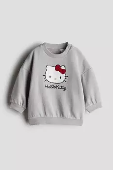 Толстовка с мотивом H&M, серый