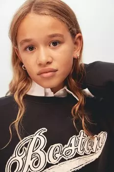 Толстовка с мотивом H&M, серый
