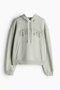 Толстовка с мотивом H&M, зеленый