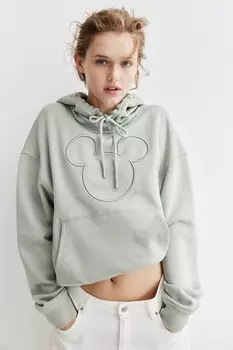 Толстовка с мотивом H&M, зеленый