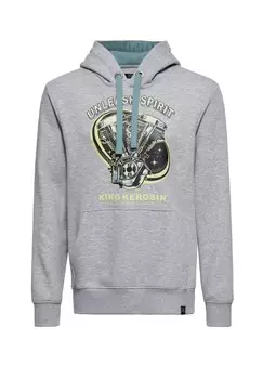 Толстовка с мягким начесом внутри Unleash Spirit KING KEROSIN, серый