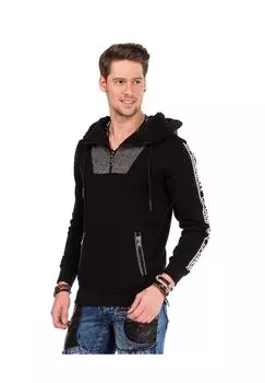 Толстовка с мягким плюшевым плюшем CIPO & BAXX, черный