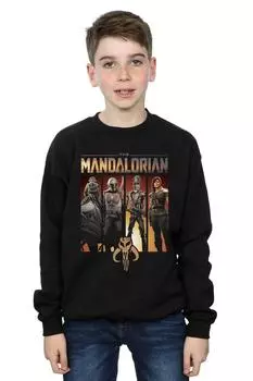 Толстовка с набором персонажей «Мандалорец» Star Wars, черный