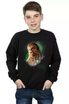 Толстовка с начесом «Последний джедай Чубакка» Star Wars, черный
