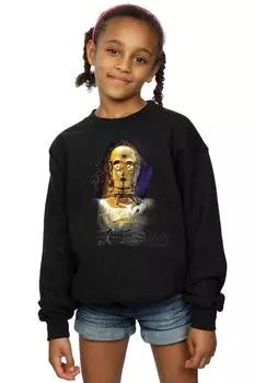 Толстовка с начесом The Last Jedi C-3PO Star Wars, черный