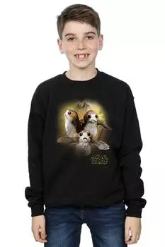Толстовка с начесом The Last Jedi Porgs Star Wars, черный