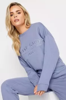 Толстовка с надписью «Авангард» Pixiegirl Petite, синий