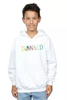 Толстовка с надписью «Дональд Дак» Disney, белый