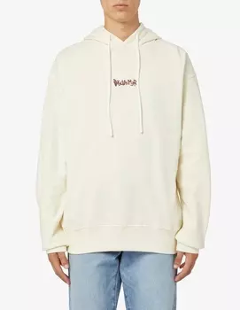 Толстовка с надписью Fiamme на спине Disclaimer, белый