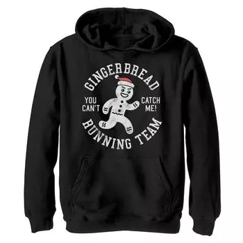 Толстовка с надписью Gingerbread Running Team для мальчиков 8–20 лет Licensed Character, черный