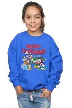 Толстовка с надписью «Mickey And Friends Winter Wishes» Disney, синий