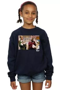 Толстовка с надписью «Рождественский магазин» Elf, темно-синий