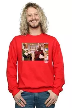 Толстовка с надписью «Рождественский магазин» Elf, красный