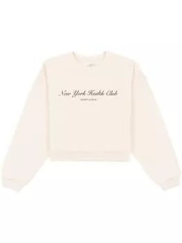 Толстовка с надписью Sporty & Rich, бежевый