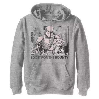 Толстовка с надписью «Звездные войны: Мандалорец сделал это ради награды» для мальчиков 8–20 лет Star Wars
