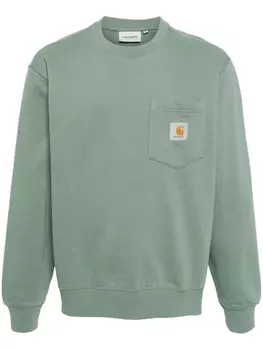 Толстовка с накладным карманом Carhartt WIP, зеленый