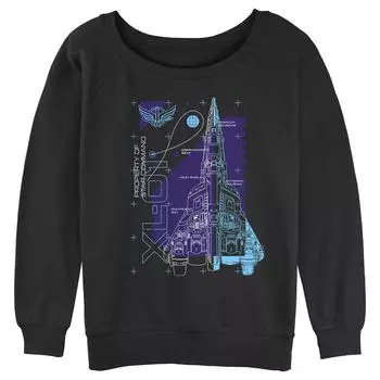 Толстовка с напуском для детей Disney/Pixar Lightyear Property Of Star Command Ship Schematic Licensed Character