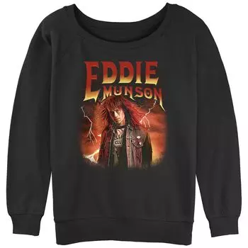 Толстовка с напуском для юниоров «Очень странные дела» Eddie Munson Hellfire Club Licensed Character