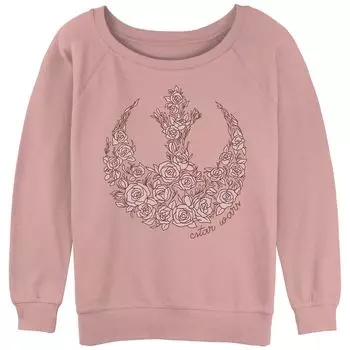 Толстовка с напуском и графическим рисунком с эмблемой Rose Rebel для юниоров Star Wars Rose Rebel Emblem Licensed Character