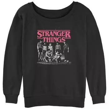 Толстовка с напуском и плакатом для подростков «Stranger Things Faded Cast» Licensed Character